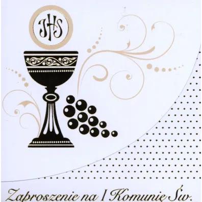 Pol-Mak Kartki Zaproszenie okazjonalne z kopert� 12x12 cm
