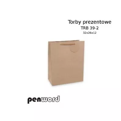 Penword Torebka prezentowa craft 32x26x12cm
