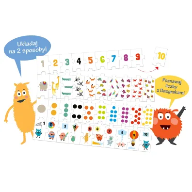 Zabawa w liczenie. Uk�adanka edukacyjna. 1, 2, 3, poznaj� liczby! Edgard