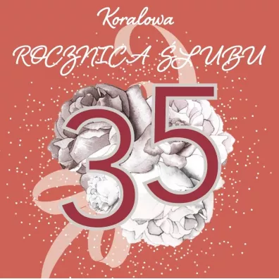Clear Creations Karnet Swarovski kwadrat CL4409 Rocznica �lubu 35