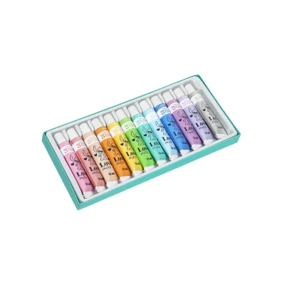 Coolpack, Farby tempera w tubie 12 ml Disney Fashion - Stitch pastel, 12 kol (91965PTR)