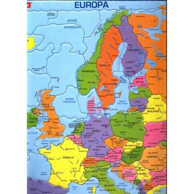Puzzle 37 el. Mapa Europa polityczna Larsen