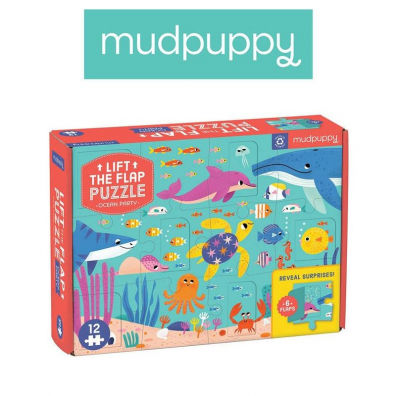 Puzzle z okienkami Przyjęcie w oceanie 2+ Mudpuppy