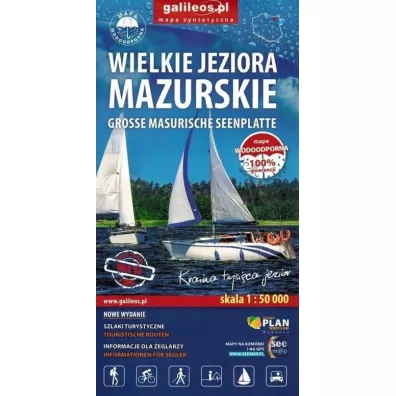 Wielkie Jeziora Mazurskie - mapa syntetyczna