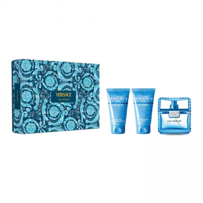 Versace Zestaw dla m�czyzn Woda toaletowa Man Eau Fraiche + �el pod prysznic + AF 3 x 50 ml