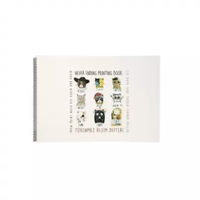 Strigo Blok poziomy Malarze koty 35x50 cm 25x35 cm