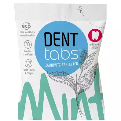 Dent Tabs Tabletki do czyszczenia zbw z fluorem 125 szt.