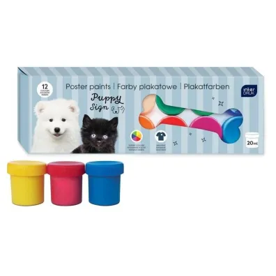 Farby plakatowe Puppy Sign 20ml 12 kolor�w