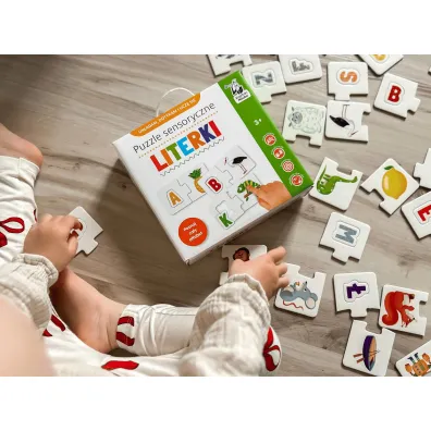 Puzzle sensoryczne. Literki. Kapitan Nauka Edgard