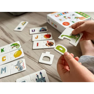 Puzzle sensoryczne. Literki. Kapitan Nauka Edgard