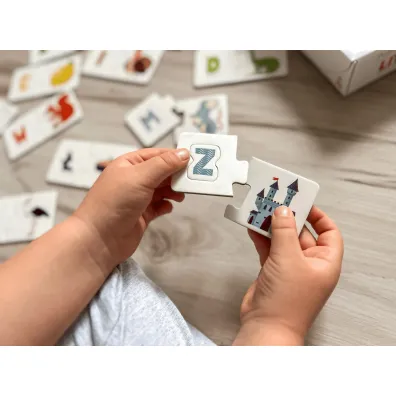 Puzzle sensoryczne. Literki. Kapitan Nauka Edgard