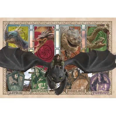 Puzzle Super 300 el. How To Train Your Dragon Clementoni
