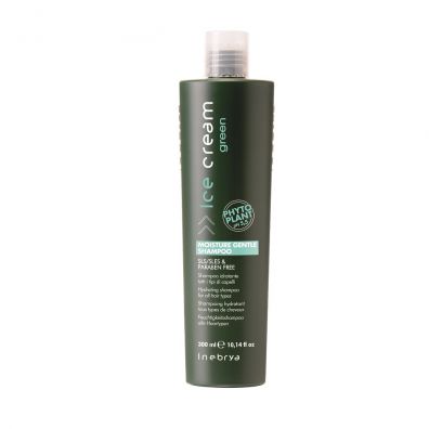 Inebrya Ice Cream Green Moisture Gentle Shampoo łagodny, nawilżający eko szampon 300 ml