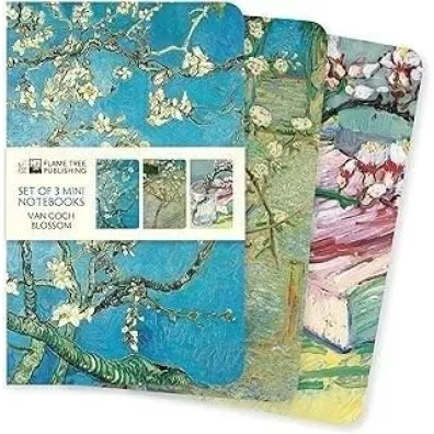 Flame Tree Zestaw 3 notatnik�w MINI Kwiaty Vincent van Gogh