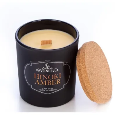 �wieczka sojowa Hinoki Amber czarna 135 g