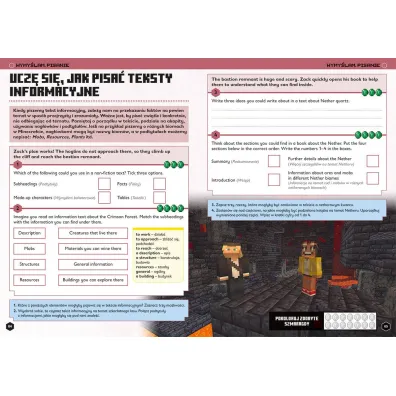 Minecraft. J�zyk angielski. Megazadania 11+