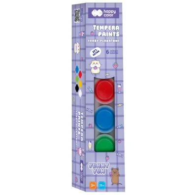Happy Color Farby plakatowe Yummy Yum - Kapibara, 6 kolor�w