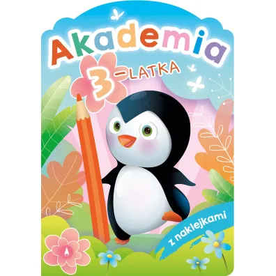 Ksi��eczka edu. A4 Akademia 3-latka  NAKLEJKI SKRZAT 076974 SK