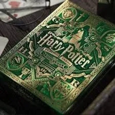 Harry Potter Slytherin, karty do gry w kolorze zielonym Quint