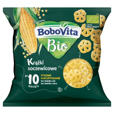 BoboVita Krążki soczewicowe pysznie kukurydziane po 10 miesiącu 20 g Bio