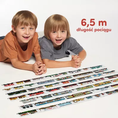 Puzzle dwustronne 54 el. Pocigi Bright Junior Media
