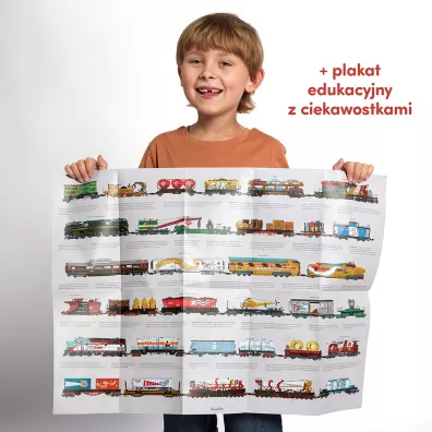 Puzzle dwustronne 54 el. Pocigi Bright Junior Media