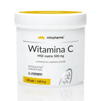 Dr. Enzmann Mse Witamina C MSE matrix suplement diety 180 tab.