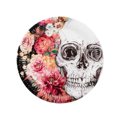 Boland Talerzyki papierowe Day of the dead 23cm 10 szt.