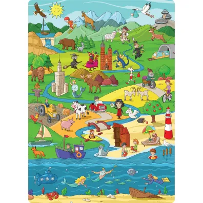 Puzzle 70 el. Polska. Od Ba�tyku do Tatr Jako