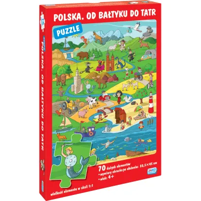 Puzzle 70 el. Polska. Od Ba�tyku do Tatr Jako