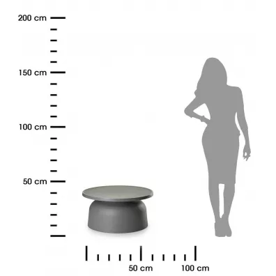 HowHomely Minimalistyczny stolik OTTO2 szary