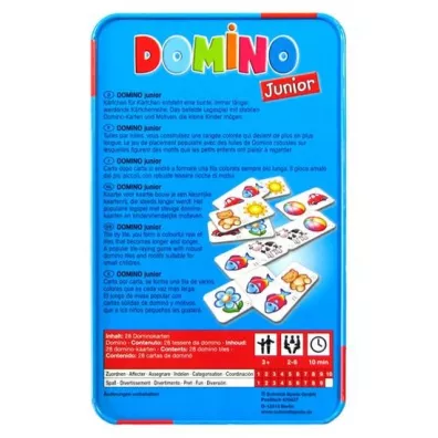 Domino Junior (w metalowej puszce) Schmidt Spiele-Gry