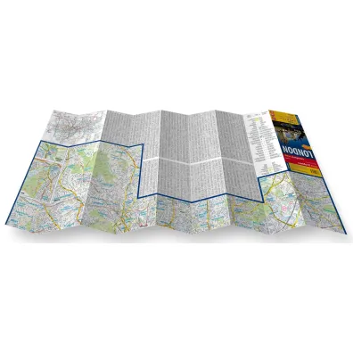 London laminowany plan miasta 1:17 500