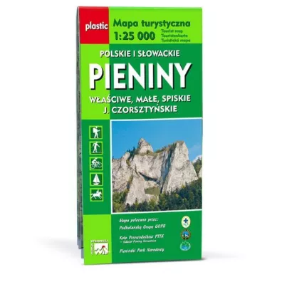 Mapa turystyczna Pieniny Polskie i Sowackie 1:25 000
