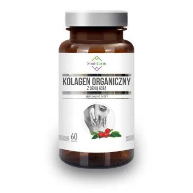 Soul Farm Kolagen morski z dzik� r� Suplement diety 60 kaps.