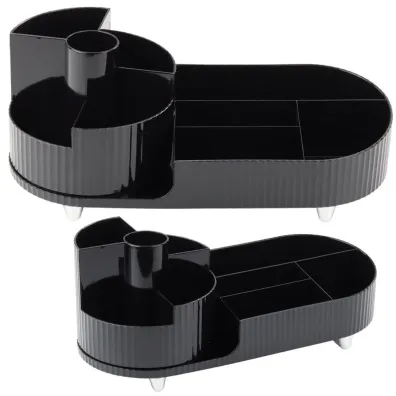LeanToys Organizer wielofunkcyjny obrotowy czarny