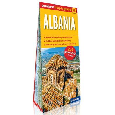 Mapa turystyczna laminowana Albania 2w1 1:320 000