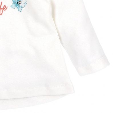 Nini Bluzka niemowlęca z bawełny organicznej dla dziewczynki 12 miesięcy, rozmiar 80