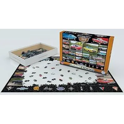 Puzzle 1000 el. Ameryka�skie samochody z lat 60 Eurographics