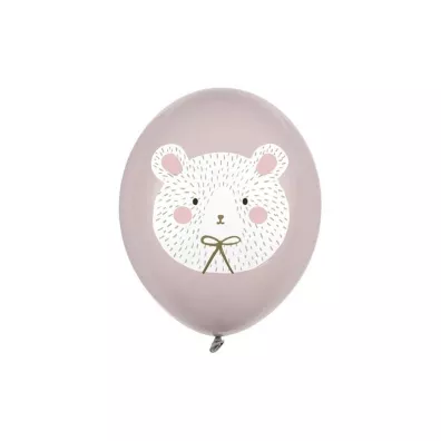 Balony Mi polarny pastelowe szare 30cm