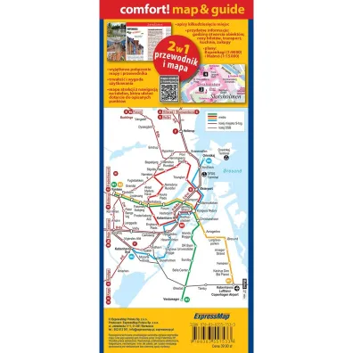Kopenhaga i Malm� laminowany map&guide 2w1 przewodnik i mapa