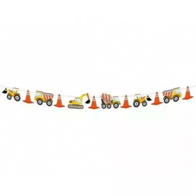 Godan Girlanda papierowa Plac Budowy 360 cm