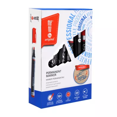 MemoBe Marker permanentny okr�g�a ko�c.kolor czerwony