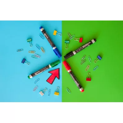 MemoBe Marker permanentny okr�g�a ko�c.kolor czerwony