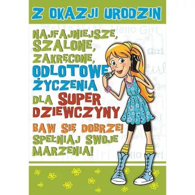 Stamp Karnet Young B6 + koperta wz�r nr 004 Urodziny