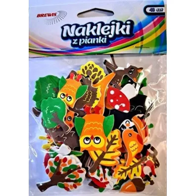 Brewis Naklejki z pianki jesie� 48 szt.