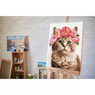 Twoje Hobby Malowanie po numerach - Wyrafinowany kotek 40x50cm