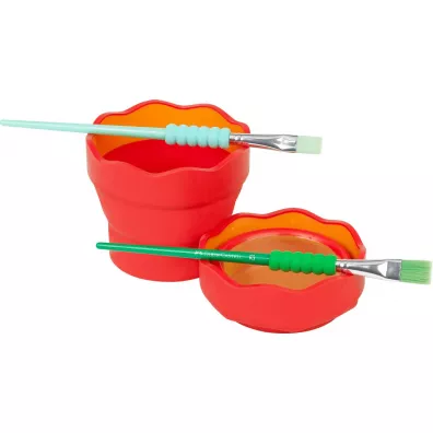 Faber-Castell Pojemnik na wod� Click&Go czerwony