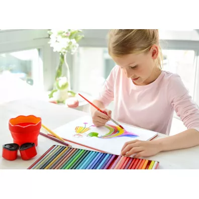 Faber-Castell Pojemnik na wod� Click&Go czerwony