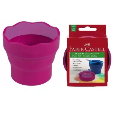 Faber-Castell Pojemnik na wod� Click&Go czerwony